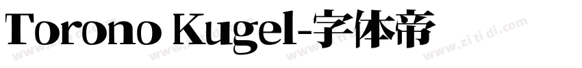 Torono Kugel字体转换